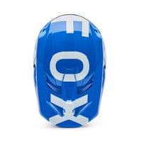 Fox V1 Shield Motocross Helmet - Blue