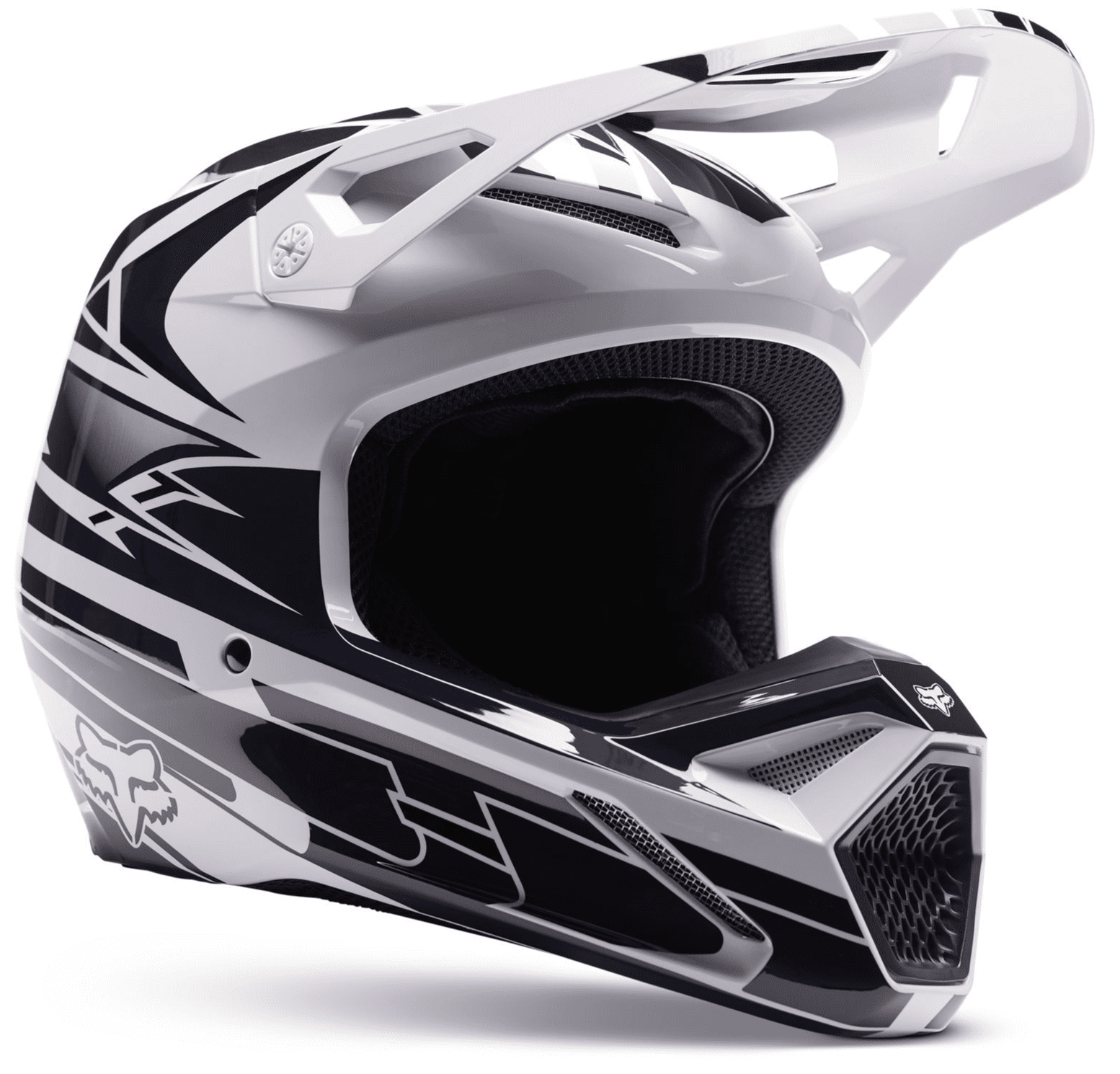 FOX V1 GOAT FOXゴーグル付き Fox V1 Strafer Goat Motocross Helmet - Navy