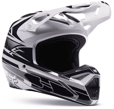 Fox V1 Strafer Goat Motocross Helmet - Navy