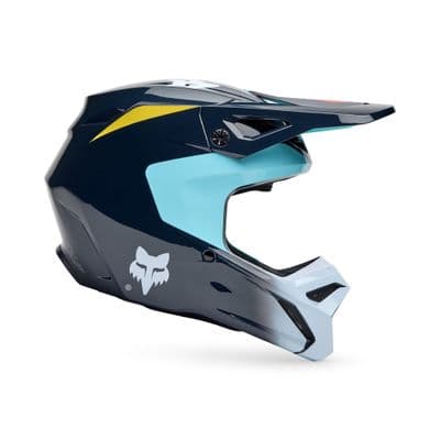 Fox V1 Youth Elevated Motocross Helmet - LT Blue
