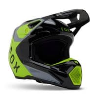 Fox V1 Youth Lean Motocross Helmet - Grey/Yellow