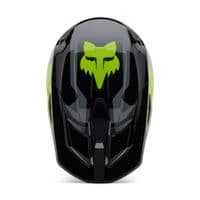 Fox V1 Youth Lean Motocross Helmet - Grey/Yellow