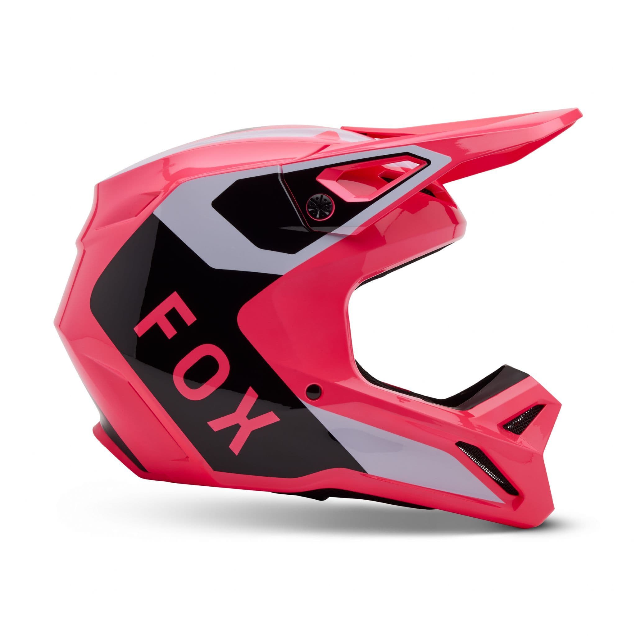 Fox V1 Youth Lean Motocross Helmet Pink