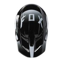 Fox V1 Youth Leed Motocross Helmet - Black White