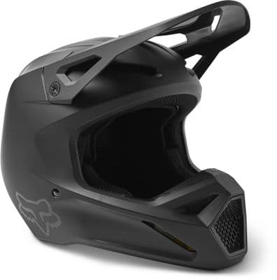 Fox V1 Youth Matte Black Motocross Helmet