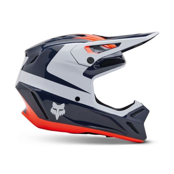 Fox V3 Divider Motocross Helmet - Midnight