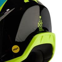 Fox V3 Kids Streak Motocross Helmet - Black Yellow