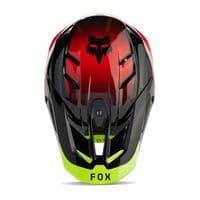 Fox V3 Revise Motocross Helmet - Red Yellow
