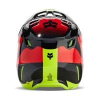 Fox V3 Revise Motocross Helmet - Red Yellow