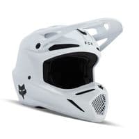Fox V3 Solid Motocross Helmet - White