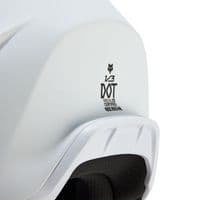 Fox V3 Solid Motocross Helmet - White
