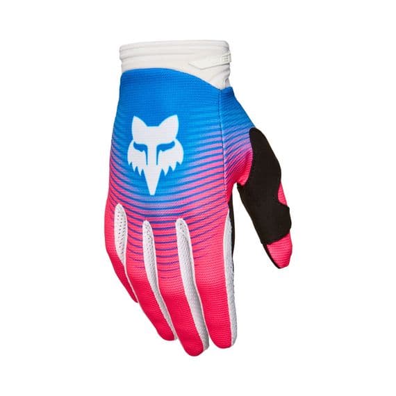 Fox Youth 180 Collect Motocross Gloves - Blue Pink