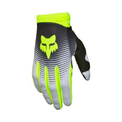 Fox Youth 180 Collect Motocross Gloves - Grey Yellow