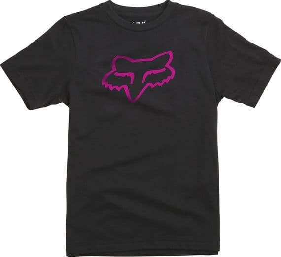 Fox Youth Legacy SS Tee - Black/ Pink