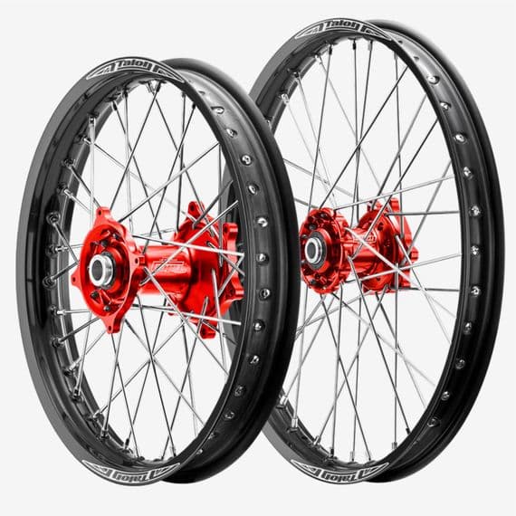 Honda CRF Talon Wheel Set - Red/Black /Silver