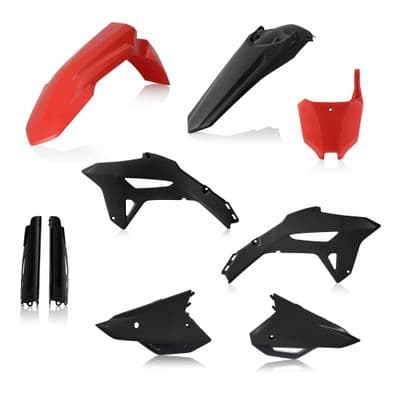 Honda CRF450R 2021-2024 CRF250R 2022-2024 Acerbis Plastics Kit - Black Red