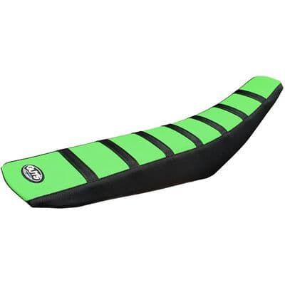 Kawasaki Guts Ribbed VS Seat Covers - Black Green