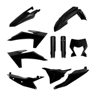 KTM EXC/F 2024-2025 Polisport Plastics kit - Black
