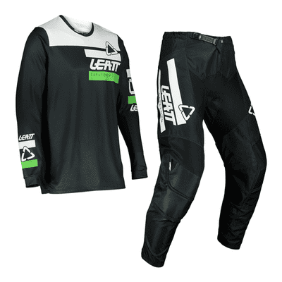 Leatt 3.5 Kids Youth Motocross Kit Combo - Black