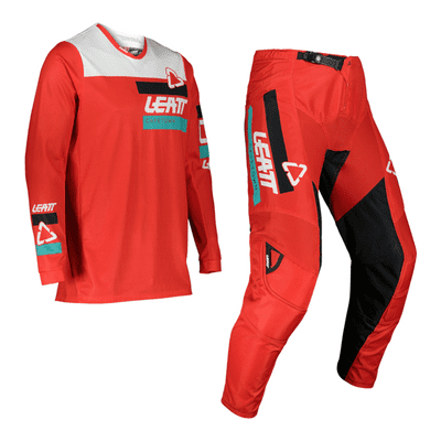 Leatt 3.5 Kids Youth Motocross Kit Combo - Red