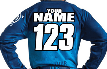 Personalised online motocross jersey