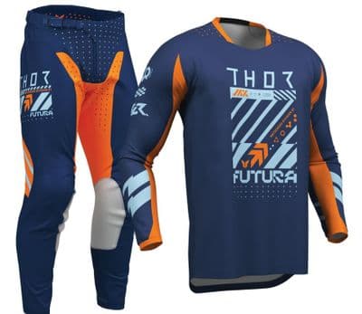 MX26 Thor Launchmode Futura Motocross Kit Combo - Navy