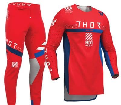 MX26 Thor Sportmode Synth Motocross Kit Combo - Red