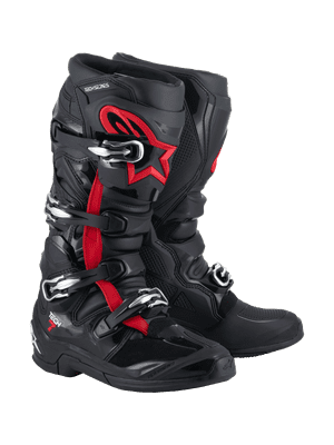 New Alpinestars Tech 7 Motocross Boots - Black Red