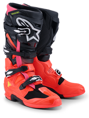 New Alpinestars Tech 7 Motocross Boots - Red Black Pink