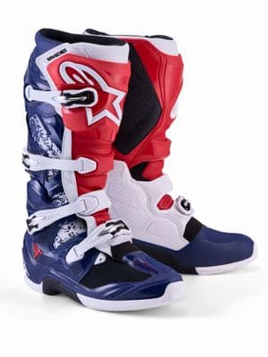 New Alpinestars Tech 7 Motocross Boots - Red White Blue
