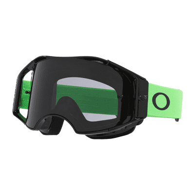 Oakley Airbrake Lite Green Goggles - Dark Grey