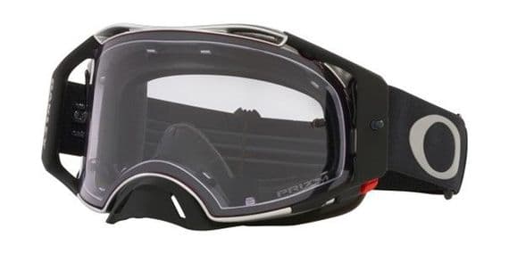 Oakley Airbrake Tuff Block Motocross Goggles - Gunmetal/Clear lens