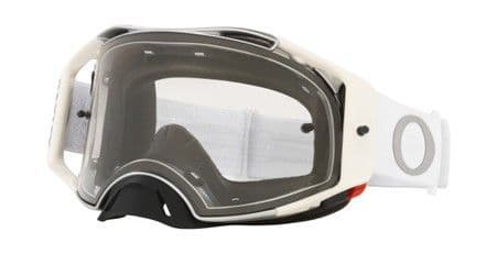 Oakley Airbrake Tuff Blocks Motcoross Goggles - White/Clear Lens