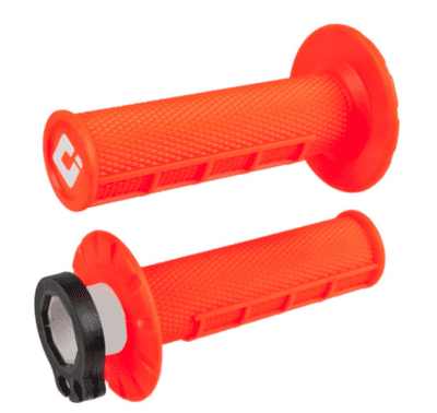 ODI Lock On Half Waffle Motocross Grips - Orange