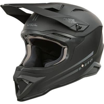 ONEAL 1SRS Youth Solid Motocross Helmet - Solid Black