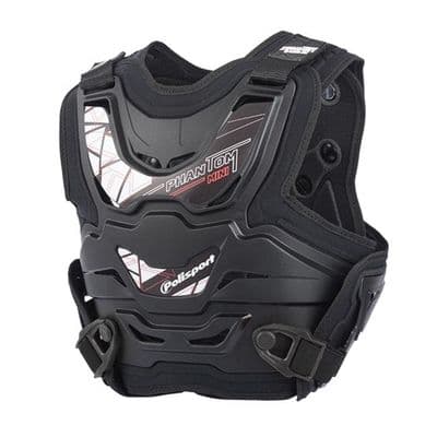 Polisport Phantom Mini Chest Protector - Black