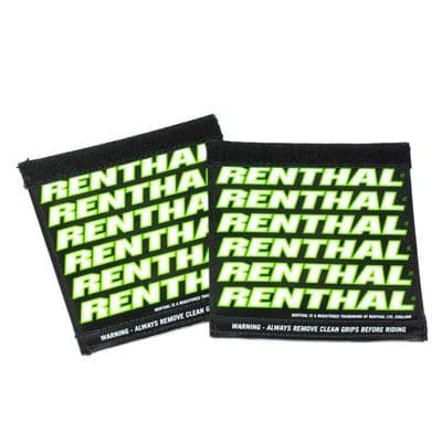 Renthal Handlebar Clean Grip Covers - Black Green