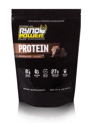 Ryno Power PROTEIN Premium Whey Chocolate Powder | 20 Servings (2 LBS)