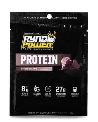 Ryno Power PROTEIN Premium Whey Chocolate Powder | Single Serving