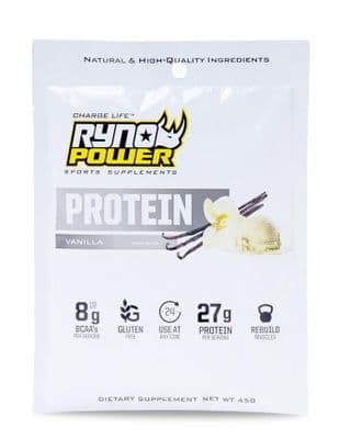 Ryno Power PROTEIN Premium Whey Vanilla Powder | Single Serving
