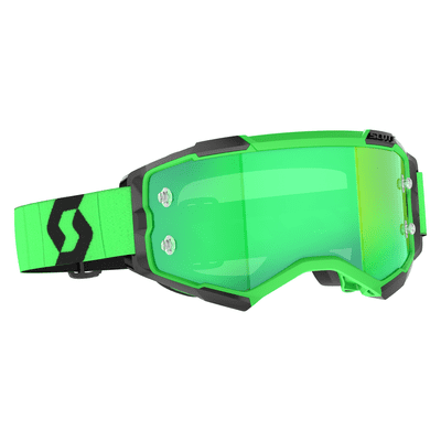 Scott Fury Chrome  Green MX Goggles