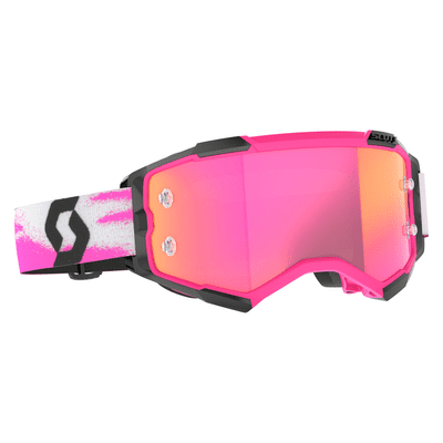 Scott Fury Chrome Pink Black MX Goggles