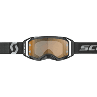 Scott Prospect 2.0 Chrome Black White MX Goggles - Gold Chrome