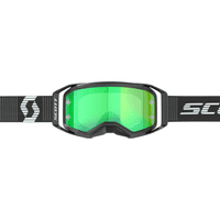 Scott Prospect 2.0 Chrome Black White MX Goggles - Green Chrome