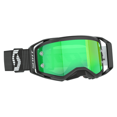 Scott Prospect 2.0 Chrome Black White MX Goggles - Green Chrome