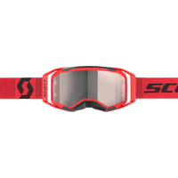 Scott Prospect 2.0 Red Black  MX Goggles - Silver Chrome