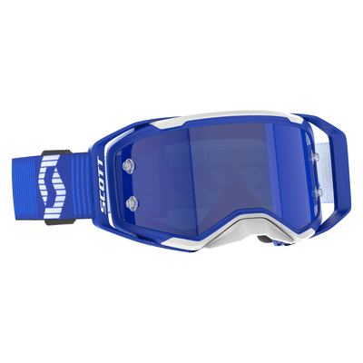 Scott Prospect 2.0 Red Blue White MX Goggles - Blue Chrome