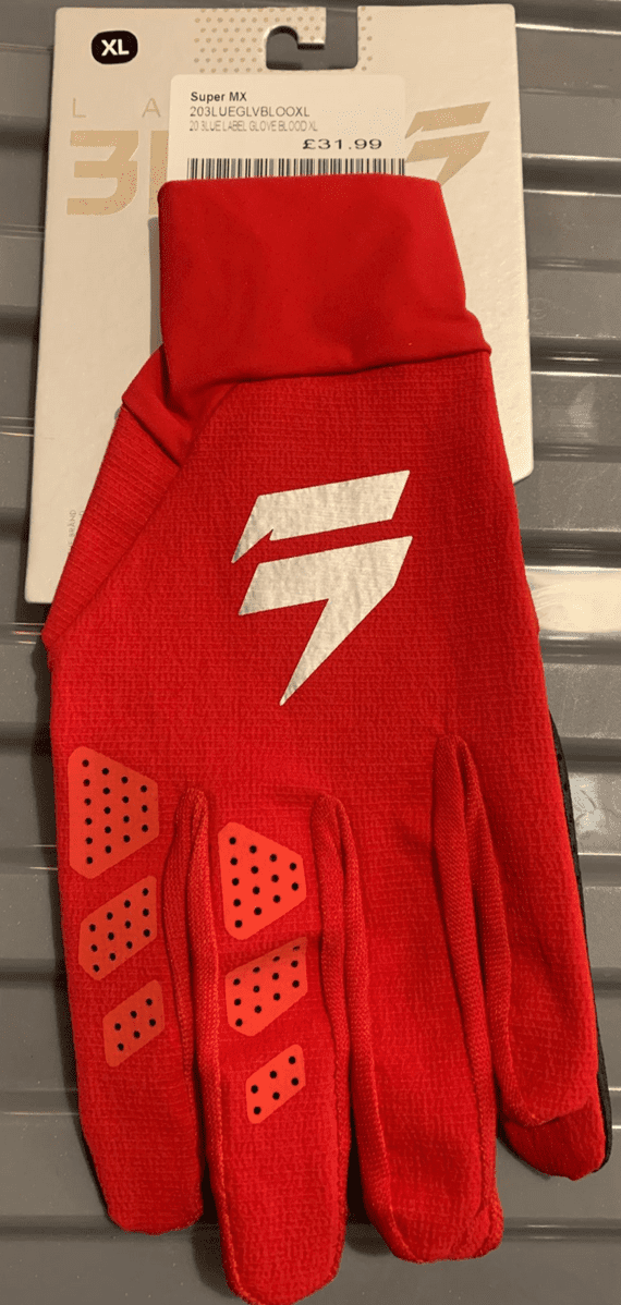 Shift 3lue Label Motocross Gloves - Bloodline Red