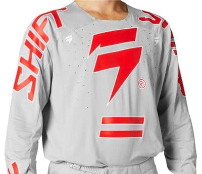 Shift Black Label King Motocross Kit Combo - Grey/ Red