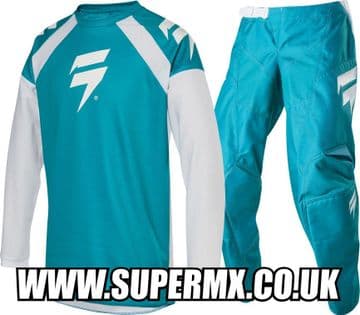 Shift Youth Whit3 Race 1 MX Kit Combo - Green